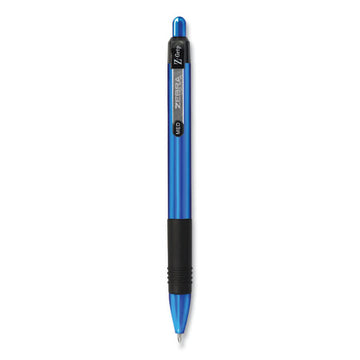 Zebra® Z-grip Metal Ballpoint Pen, Retractable, Medium 1 Mm, Blue Ink, Blue Barrel, Dozen freeshipping - TVN Wholesale